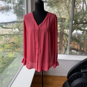 Tahari Button-Down Blouse, Small